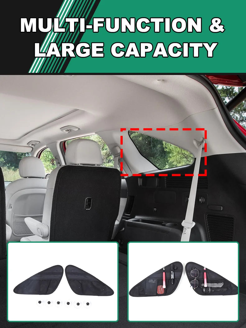 Trunk Box Oxford Cloth Car Organizers Rear Left Right Window Storage Bag Stowing Tidying Car Supplies For Kia Sorento 2015-2022
