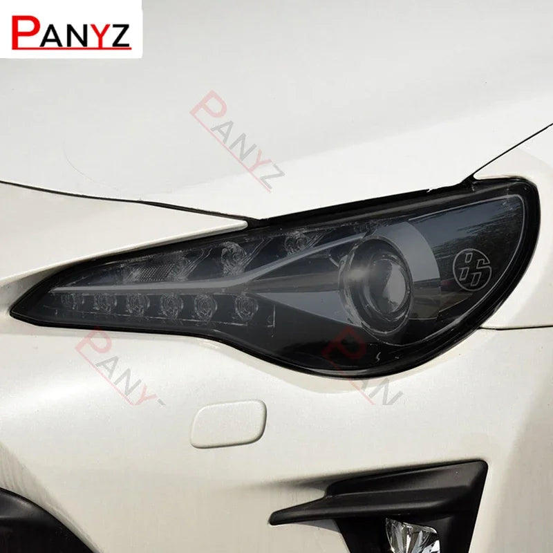 For Toyota 86 GT86 2012-Present Car Headlight Protective Film Smoked Black Tint Wrap Vinyl Transparent TPU Sticker