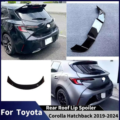 For Toyota Corolla Hatchback 2019-2024 Rear Roof Spoiler Trunk Wing Lip Middle Wing Body kits Diffuser Tail Fin Accessories
