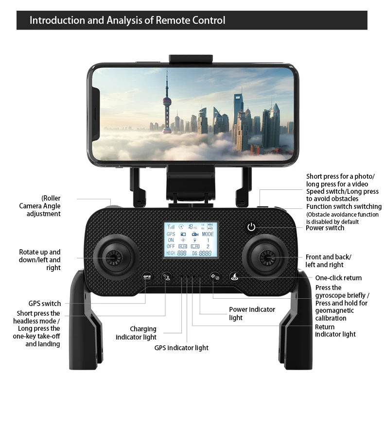 L200 PLUS GPS Drone 5G WIFI Professional 8K 3-axis Gimbal Aerial Brushless Obstacle Avoidance HD Dual Camera Security Drone Toys