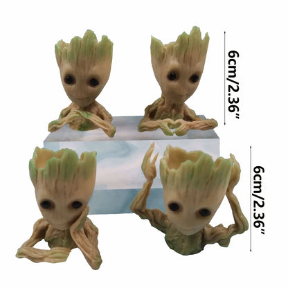 Groot Flower Home Decoration Vases Multifunction Groot Flower Pot Ornaments Arrangement Action Character Figurine Pen Holder