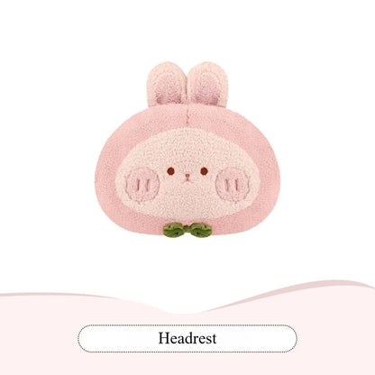 Bear Plush Seat Cushion Cover Universal Skin-Friendly Cute Soft Car Pillow Case Autumn Winter Decorative Seat Accessories