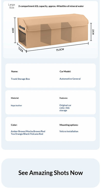 Suitable for Omoda s5 fx 9 EV PHEV C5 E5 C9 7 8plus car trunk storage box folding storage box large capacity storage box