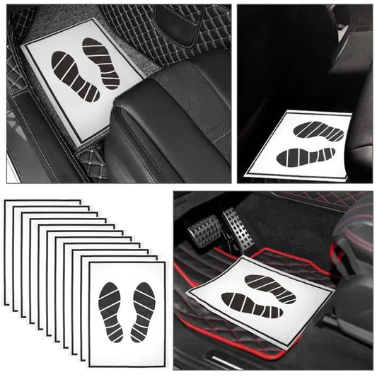 25/50/100pcs Mats Floor Paper Car Cars Automotive Vehicle Waterproof Print Disposable Mat Protector Shoe