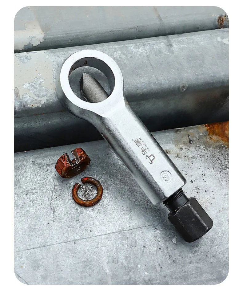 Nut Screw Splitter Set Remover Tools,Rusted Nut Breaker,Steel Nut Remover Extractor,Manual Pressure Nut Cracker Metal Splitter