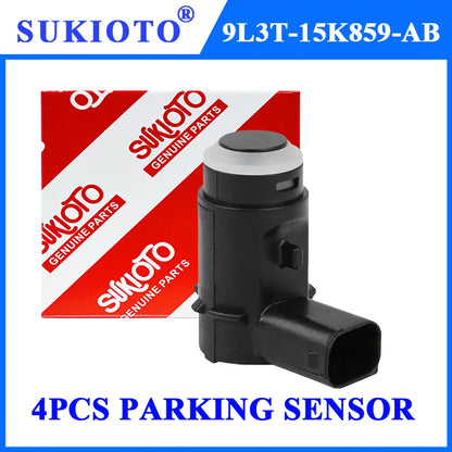 4PCS 9L3T-15K859-AB 9L3T-15K859-AA Parking Sensor For Ford F-150 F150 PDC Parking Sensor Reverse Assist Bumper Backup Sensor