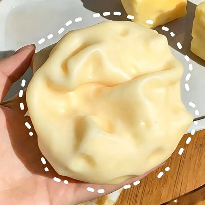 Giant Cheese Squishy Toy, Jumbo Soft Cheese Squeeze Toy, Slow Rebound Cheese Squishy, Stress Relief Ball for Adults, Gift Idea