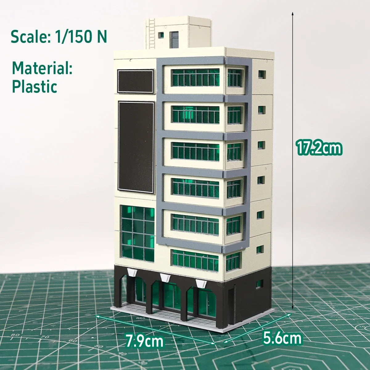 Outland Models 144 N Scale Train Railway Skyscraper Building Shopping Center Toy Educational Playful Learning