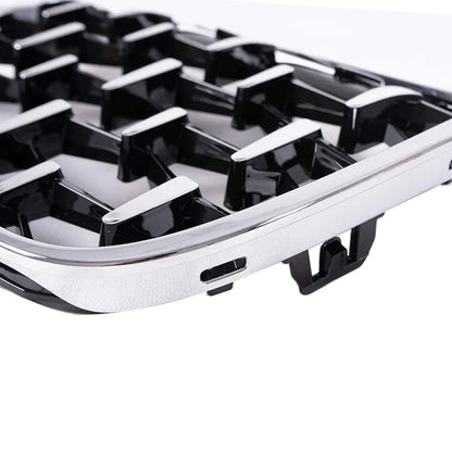 Front Kidney Car Diamond Racing Grilles For BMW X1 F48 F49 2016-2019 Meteor Style Parts AUTO Accessories