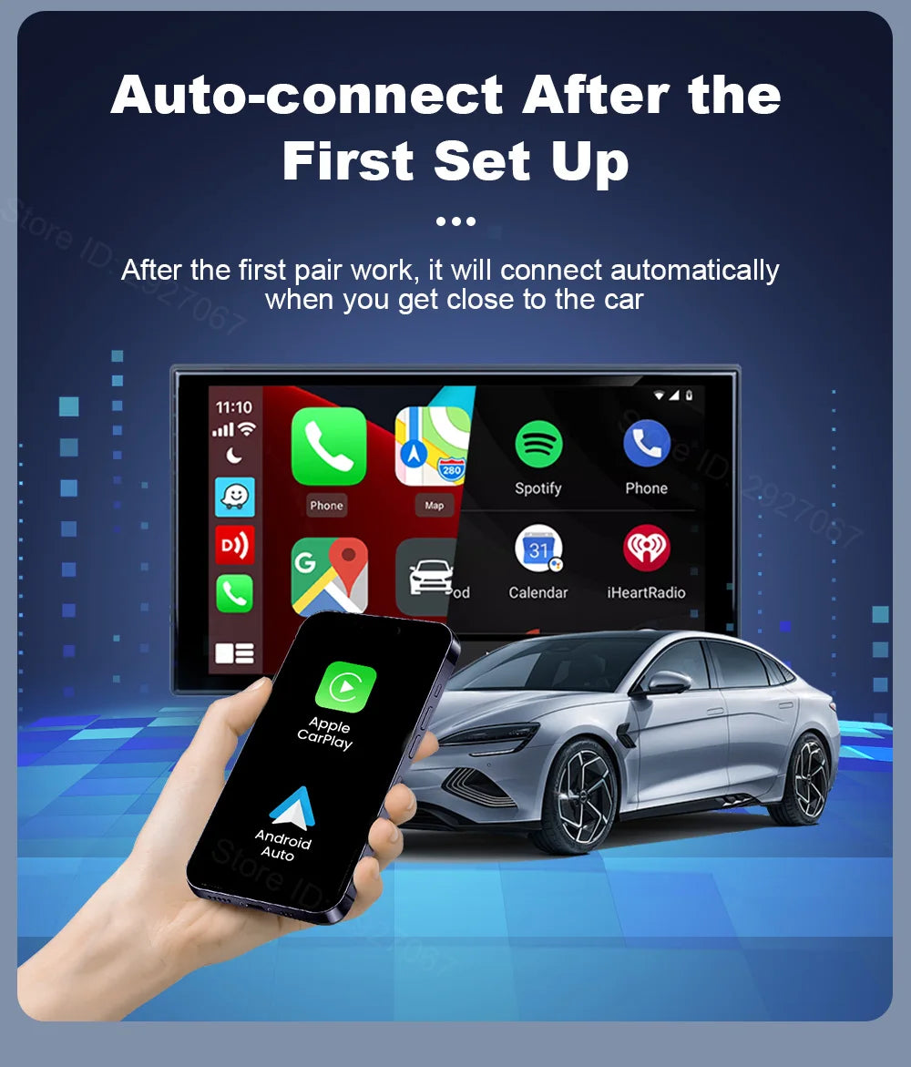 CarlinKit Mini Ultra 3 Wireless CarPlay & Android Auto Adapter Wired To Wireless USB Dongle Plug and Play Fast Auto Connection