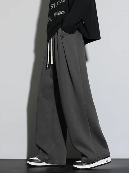 2025 Autumn Men Sweatpants Baggy Joggers Cotton Korean Sports Pants  Neutral Loose Outdoor Jogger Fitness Trouser