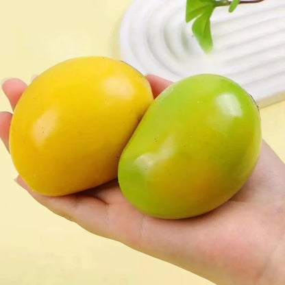 Handmade Crispy Mango Stress Ball Fidget Toy Crunchy Squeeze Ball Round Blocks Filled ASMR Anti Stress Toys for Adults Kids