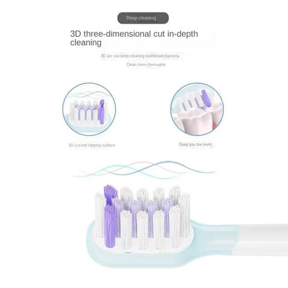15pcs Brush Head Compatible with LaiFen LFTB01-P-A-S Sonic Electric Toothbrush Vacuum Packaging