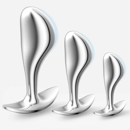 Metal Anal Plug P Spot Stimulator Prostate Massager Wear Outdoors Butt Plug Wearable Sex Toys for Men and Women Adult Sex Toys