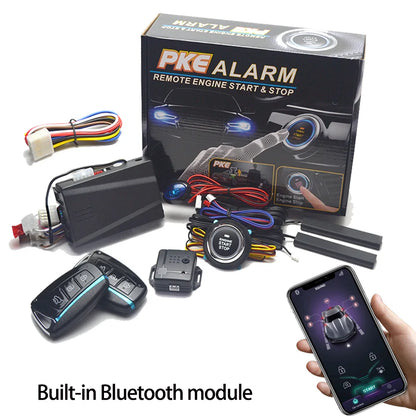 Remote Starter and Car Alarm Smart App Remote Start Stop System for Cars Engine Push Start System with Auto Ignition Button