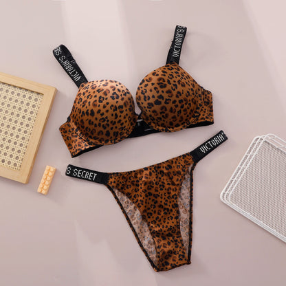 V Lingerie Set Underwear Set Bra Panty Set Women Lace Push Up Bralette Seamless Comfortable Breathable Lingerie Home Wear Set