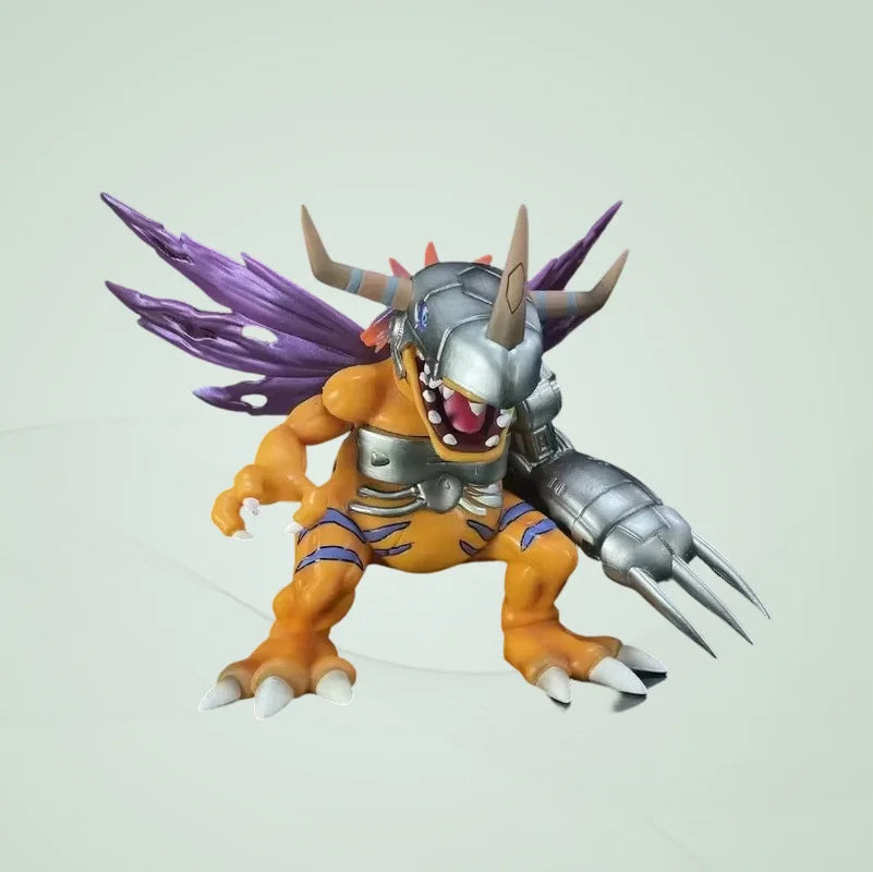 Digimon Metal Greymon Anime Figure Pvc Collectible Model Statue Desktop Decoration For Anime Fans And Collection Enthusiasts