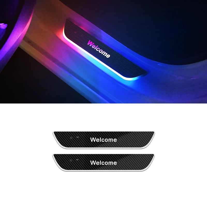 Customized car welcome light Car upgrade atmosphere Lamp Name text logo For customized birthday Christmas Halloween NewYear gift