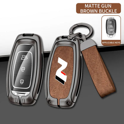 Modern High-End Hyundai Key Cover Suitable for N LINE N IX35 IX25 Tucson Sonata Car Key Case Luxury Design Vehicle Accessories