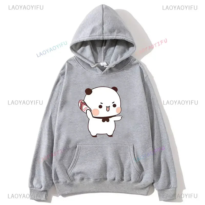 Couple Hoodies Bubu Dudu hoodie Sweatshirt Cartoon Kawaii Print Pullover Harajuku Men Women Sudaderas warm fleece hooded