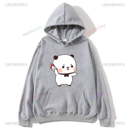 Couple Hoodies Bubu Dudu hoodie Sweatshirt Cartoon Kawaii Print Pullover Harajuku Men Women Sudaderas warm fleece hooded