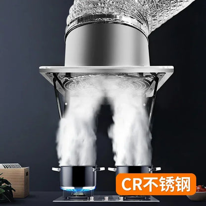 6''7''8'' Booster Fan Extractor Exhaust fan Ventilation Pipe Fan for Bathroom Toilet Kitchen Wall Window Stainless Steel Fan
