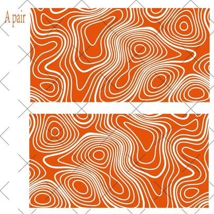 Topography Map A Pair Car Sticker for Triangular Window Decoration Universal All Vehicles Accessories PVC Waterproof Vinyl Decal