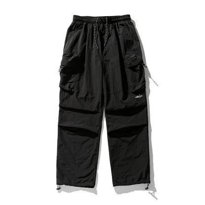 TFETTERS Brand Autumn Winter Cargo Pants Men 2026 New Baggy Watertight Drawstring Men Parachute Pants Techwaer Tourism Man Pants