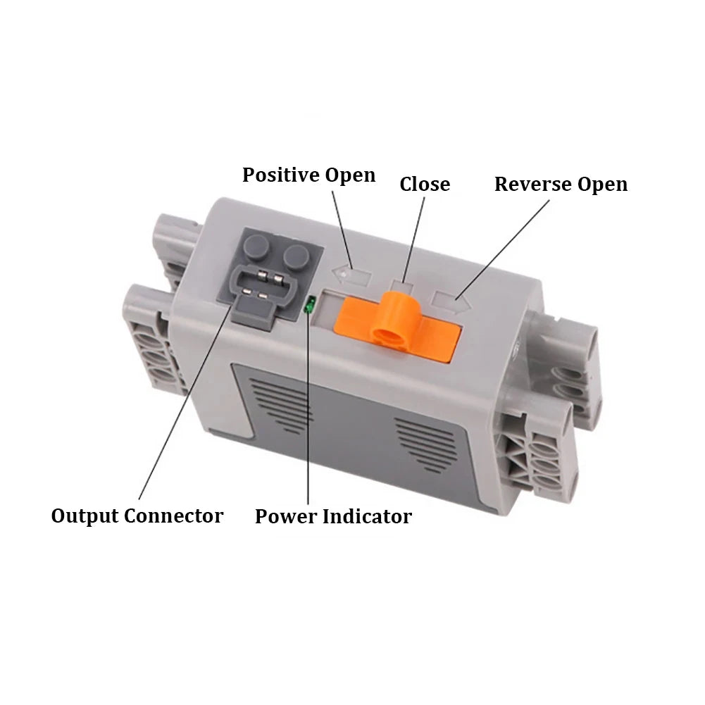 High-Tech Power Function Extension Parts M/L/XL/Sever Motor with All Brand Power Group MOC Technology PF Blocks Brick Toys DIY