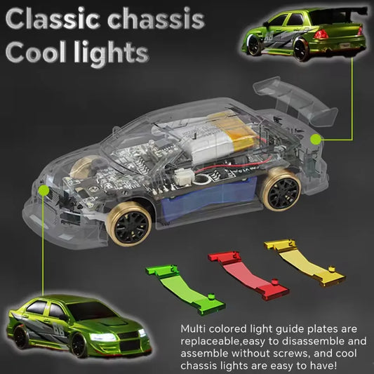 Turbo Racing 1:76 C66 Drift RC Car RTR Radio Full Proportional Remote Control Toys Car With Gyro Children Desktop Toys Car