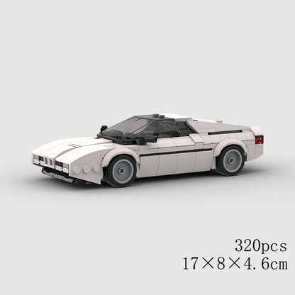 Classical Car Speed MOC SUV Racing Police Model Building Bricks Roadster Vehicle City Super Race Blocks Technical Christmas gift