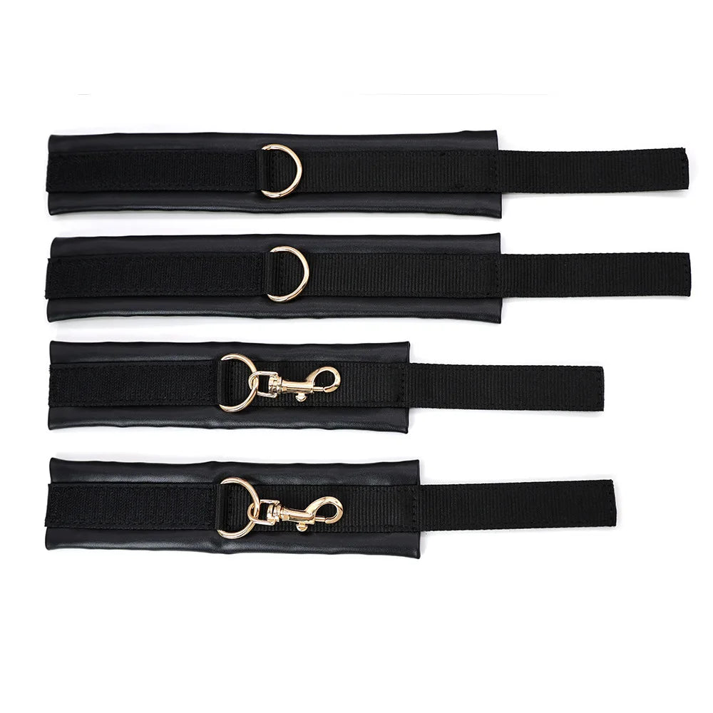Couple Body Restraint Adult Toy 18+ Handcuff Thigh Split Sex Toy BDSM Erotic SM Slave Cosplay Games Bondage Gear Fetish Harness