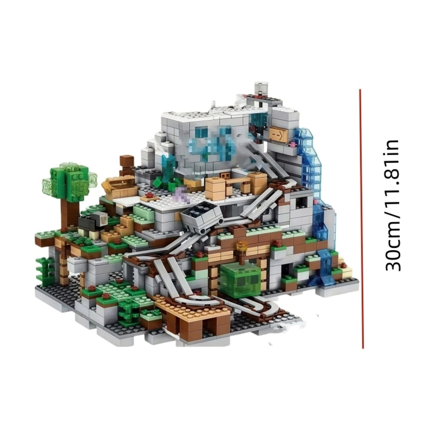 Stackable Construction Blocks Trap Cave & Island Portal Castle Kit, Perfect for Hobbyists, Best Thanksgiving & Birthday Gift