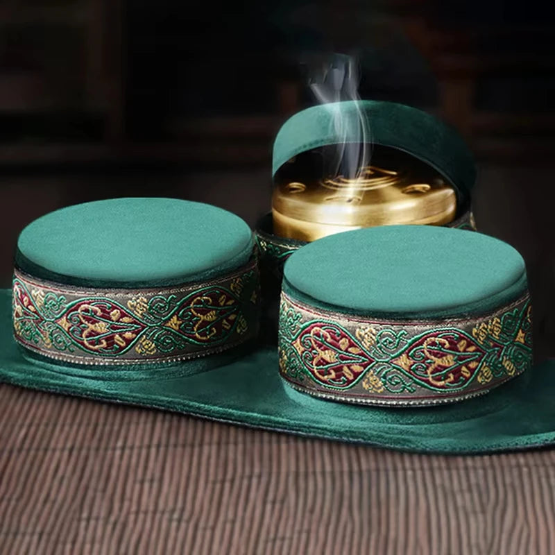 High Quality Slight Smoke Moxibustion Bag Skin-friendly Fabric Moxa Box Mugwort Herbal Roll Burner Body Acupoint Warm Massage