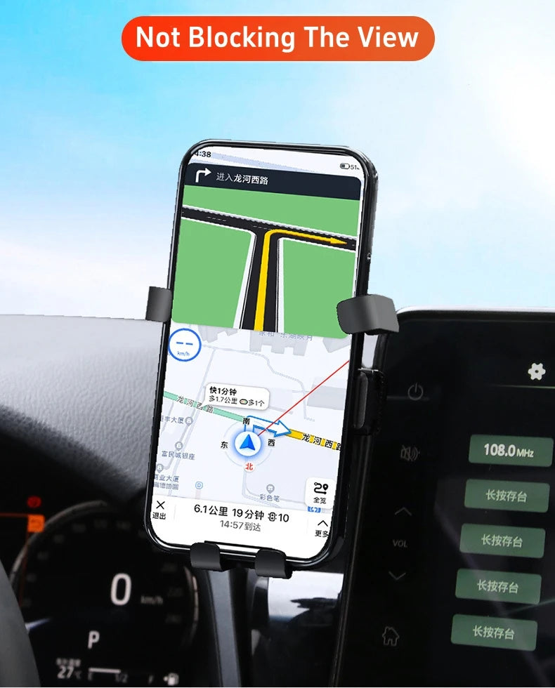 For Honda Civic 11th Gen 2022 2023 Car Phone Holder 9 inch Screen Mobile Phone Holder GPS Bracket Car Mount Car Accessories