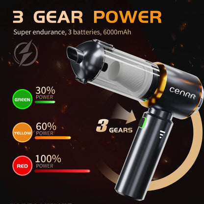 CENRR 2025 NEW Car Vacuum Cleaner Mini Powerful 998000PA Portable Vacuum Cleaner for Home Appliance Handheld Blower Car Cleaner
