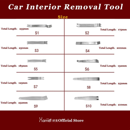 6-7 PCS Premium  Pry Bar Set Anti-Scratch Car Trim Removal Tool Universal for Auto Interior Household Appliance Disassembly kit