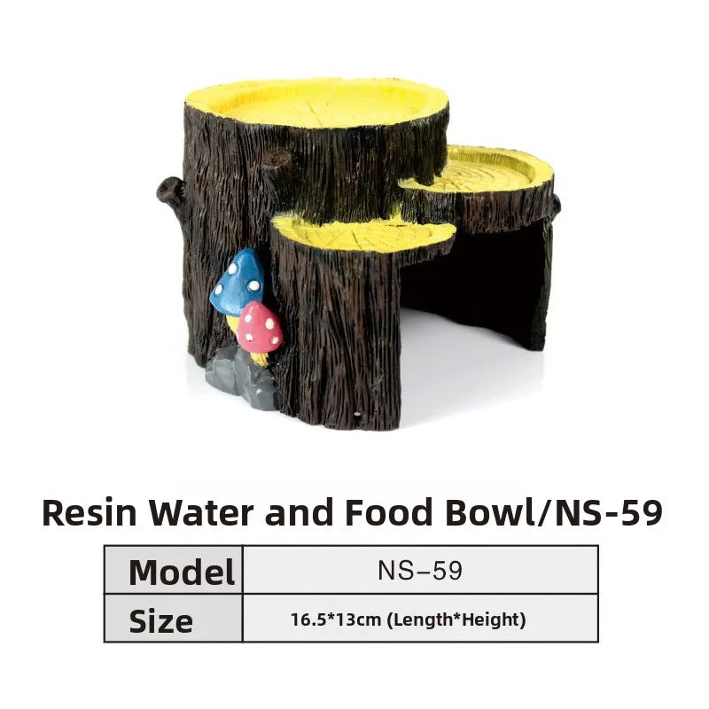 Nomoypet NS162 Rock Cave Simulation Pet Reptile Spider Turtle Sunbathing Platform Hideout Caves for Pets Reptiles Supplies