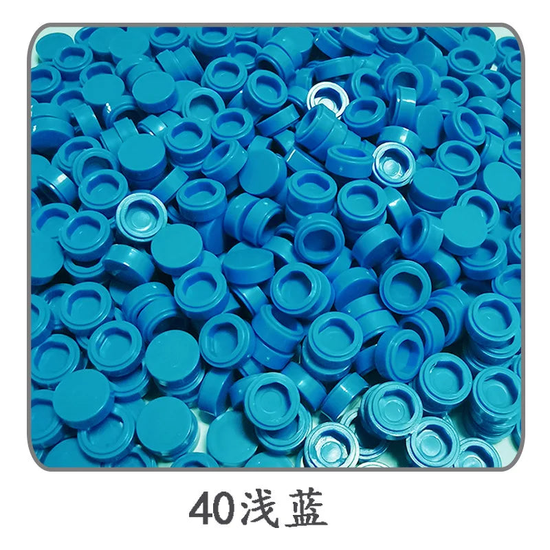 900pcs 52 Colors City Building Blocks Flat Tile 1x1 Round Bricks DIY Enlighten Blocks Parts 98138 Blocks for Children Boys Girls