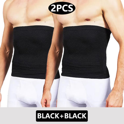 1/2 PCS Men Body Shaper Slimming Waist Cinchers Trainer Belt Tummy Control Shaping Stomach Band Abdomen Compression Shapewear