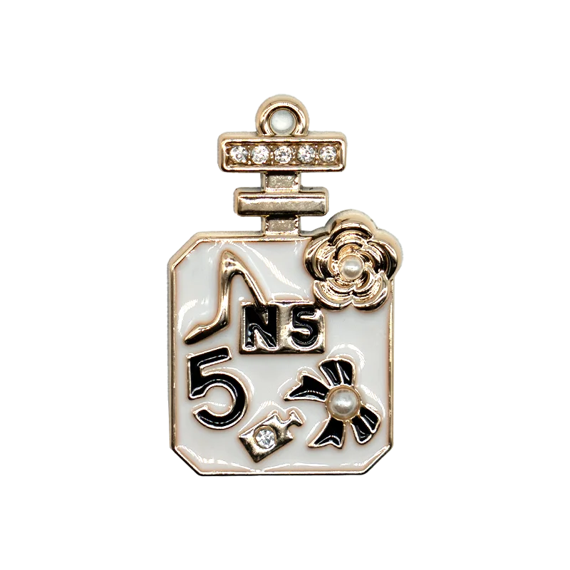 1/29PCS Acrylic Shoe Charms Golden Flower Heart Luxury Jewelry Shoe Accessories Fashion Women Shoe Decoration for Clog Sandal
