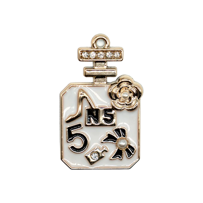 1/29PCS Acrylic Shoe Charms Golden Flower Heart Luxury Jewelry Shoe Accessories Fashion Women Shoe Decoration for Clog Sandal
