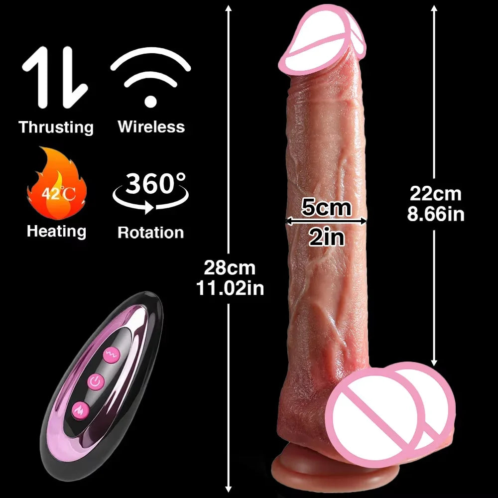 Realistic Dildo Vibrator Big Penis Penetration Anal Adult Sex Toys For Anal Vibration Heating Dick Dildos For Women Masturbation