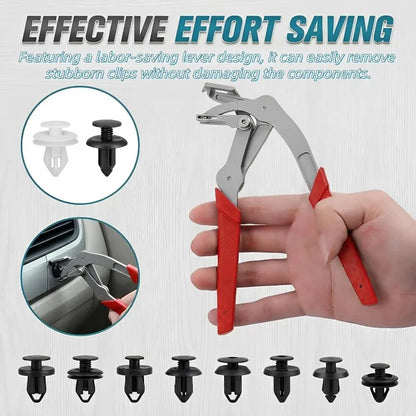 Car Clip Removal Pliers Plastic Rubber round Nail Fastener Remover Tool for Interior Door Panel Chassis Trunk Repair