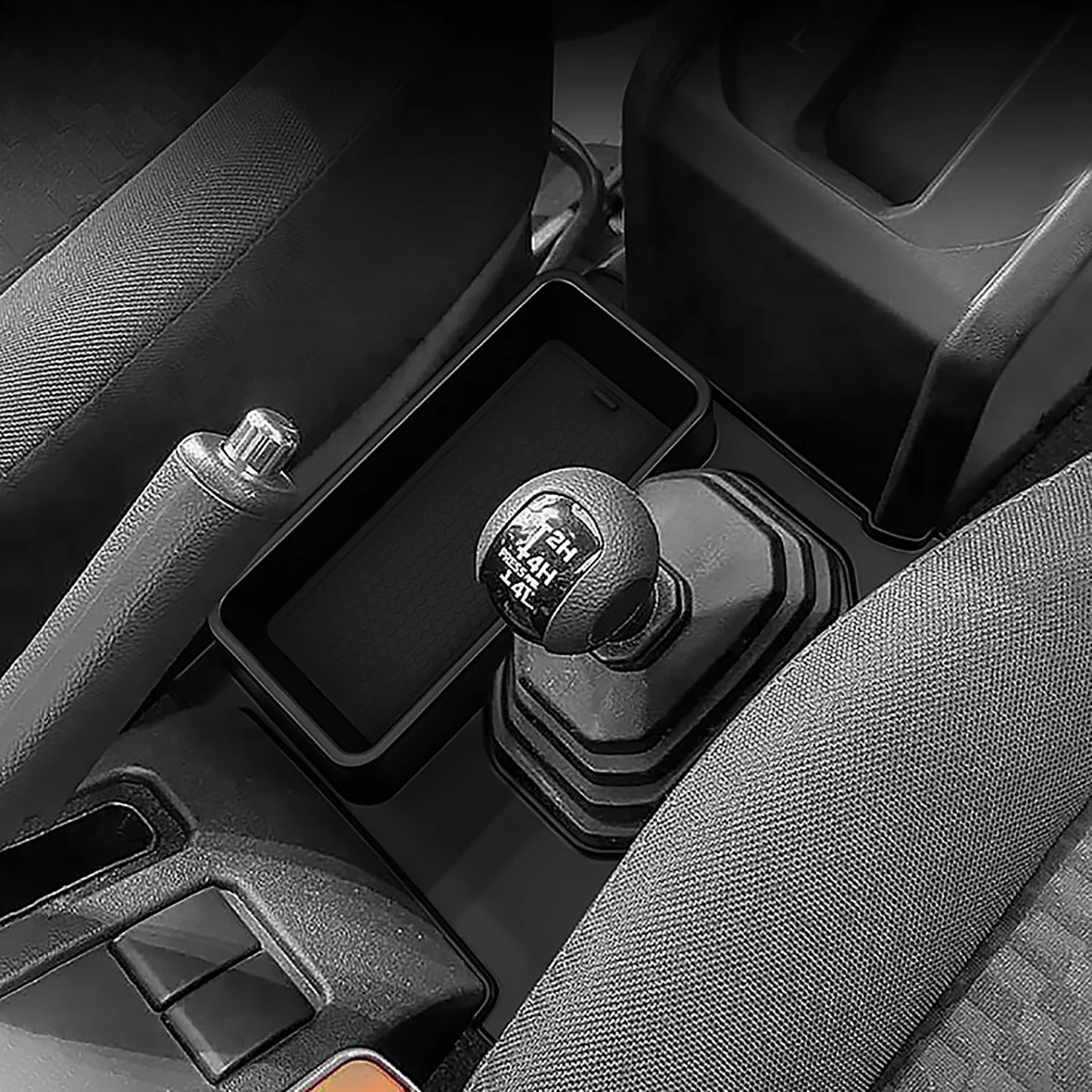 Car Gear Shift Storage Box Center Console Organizer Tray Phone Cup Holder for Suzuki Jimny 2024 2025 AT Model Interior Accessory