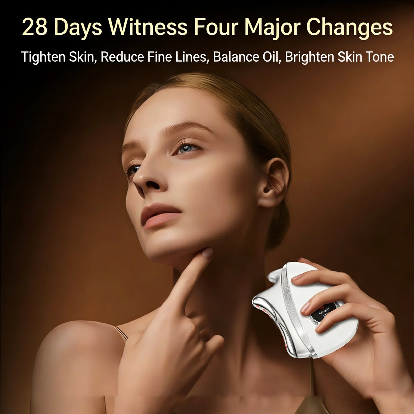 Electric Microcurrent Gua Sha Massager Facial Body Scraping Tool Skin Lifting Tightening Anti-Aging Massage Device