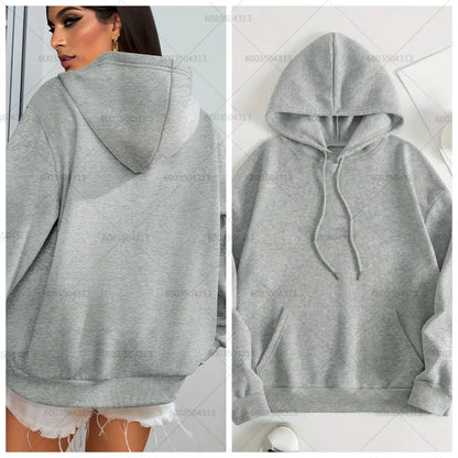 Unisex Loose Men's Women Cotton Hoodies Casual Autumn Winter Fleece Sweatshirt Oversized Pullover O-Neck Tops Hoody Solid Color