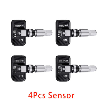 2026 KONNWEI TK100 Car Programable TPMS Sensors OBD Relearn Tool 433MHz315MHz Programing CELL PHONE Tire Pressure Monitor System