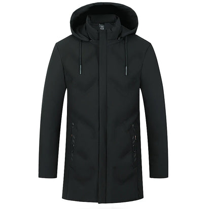 Top Grade Designer New Brand Men Parka Jacket Thick Casual Fashion Windbreaker Hooded Bubble Coats Long Mens Clothes 2025