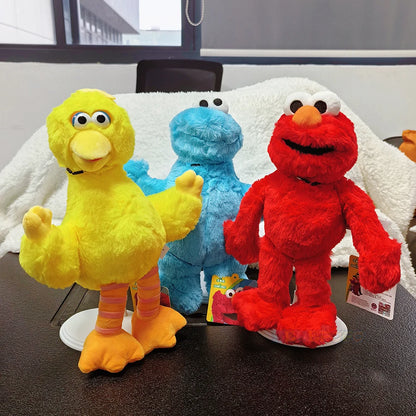 Cute Sesame Street Plush Dolls Toy Featuring Elmo Cookie Monster Big Bird Adorable English Leaning Options For All Ages